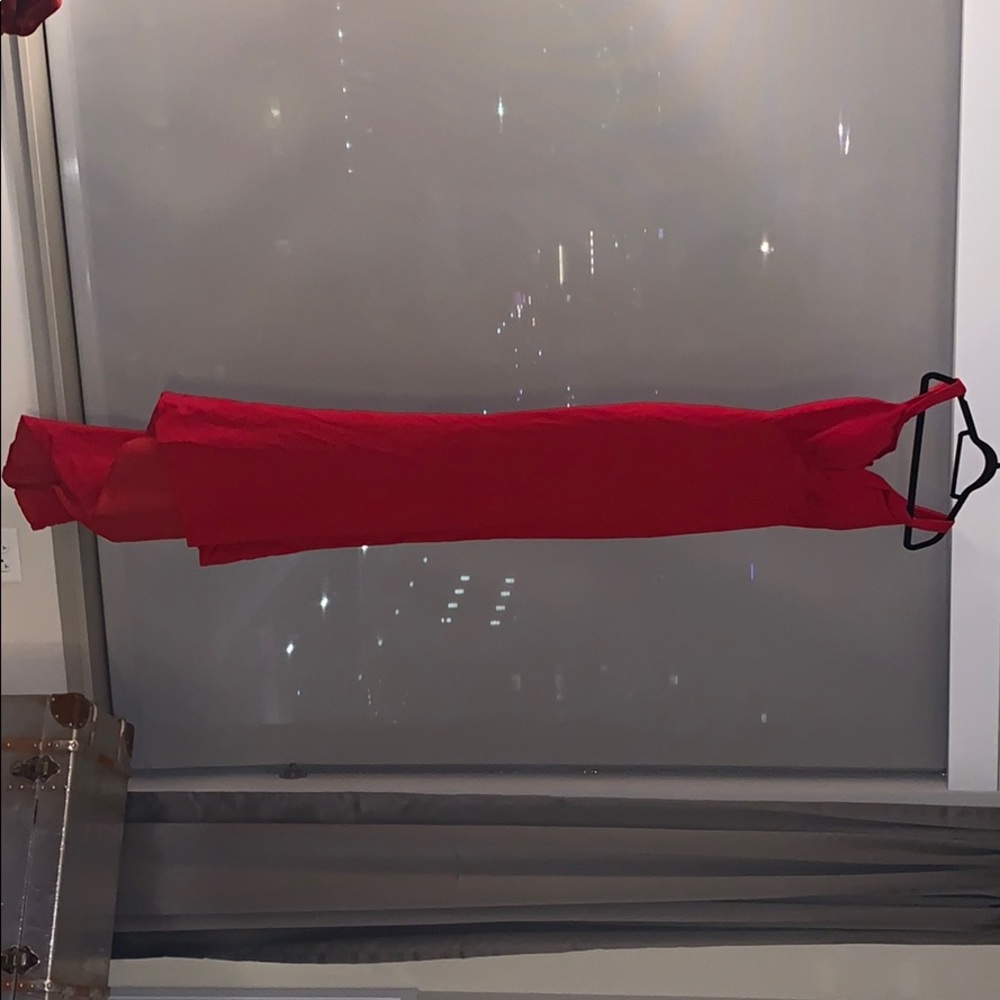 Red gown